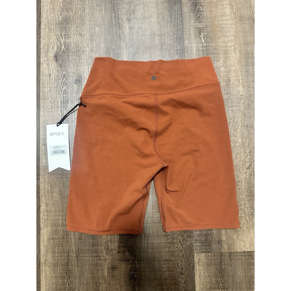 Stori NWT Orange Bike Shorts Size 8 With‎ 7" Inseam